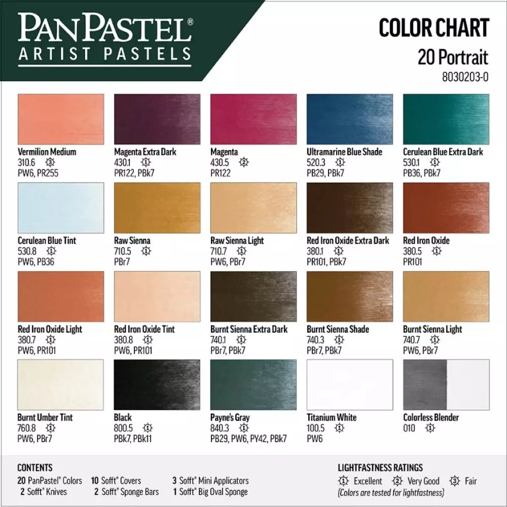 PanPastel Portrait Colors Set 20 Renk