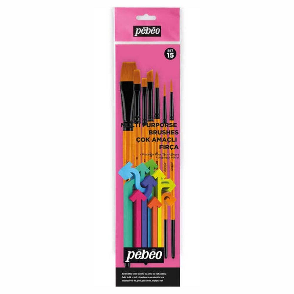 Pebeo Multi-Purpose 7-Piece Brush Set