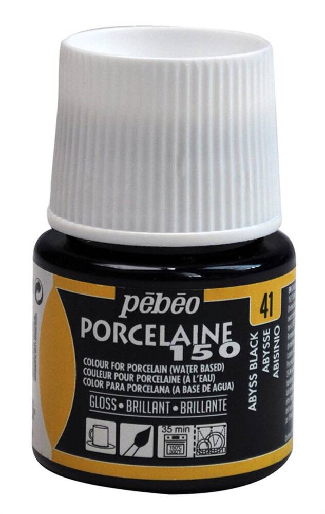 Pebeo Porcelaine Paint 45 ml 41 Abyss Black
