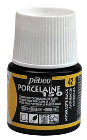 Pebeo Porcelaine Paint 45 ml 42 Anthracite Black