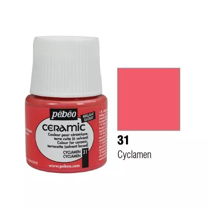Pebeo Ceramic Paint 45 ml Cyclamen