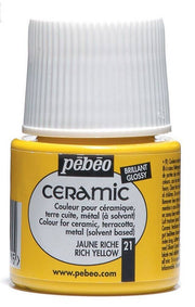 Pebeo Ceramic Paint 45 ml Rich Yellow