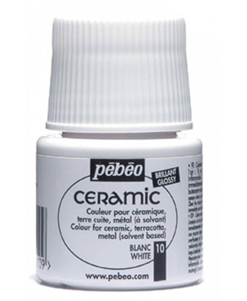 Pebeo Ceramic and Glass Paint 45 ml White