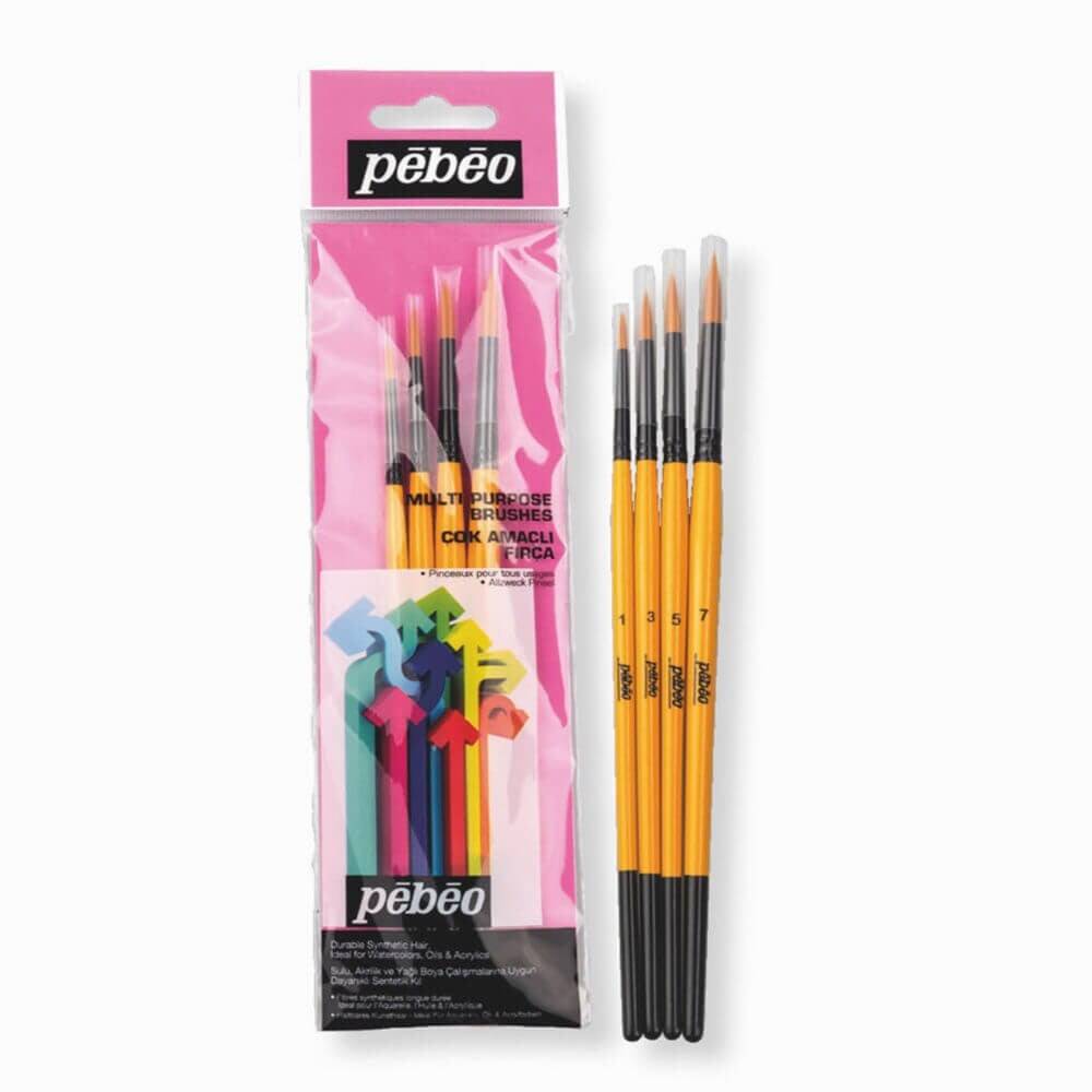 Pebeo Set-1 Watercolor Brush Set of 4