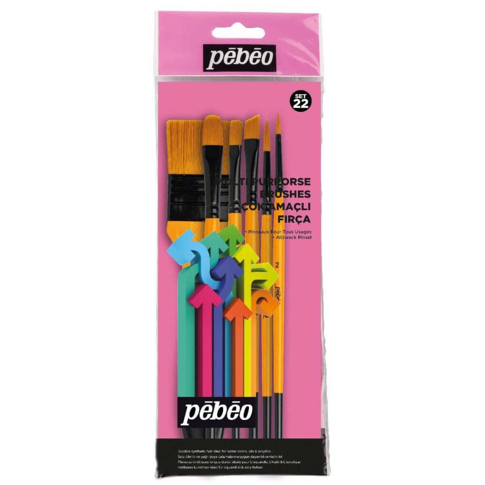 Pebeo Set-22 6-Piece Brush Set