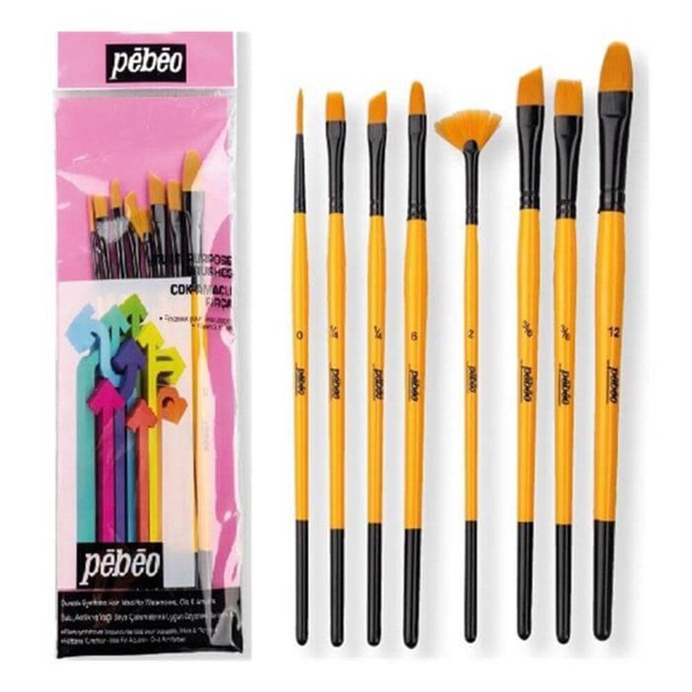 Pebeo Set-7 8-Piece Brush Set