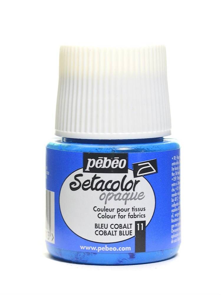 Pebeo Setacolor Opaque Fabric Paint 45 ml Blue Cobalt