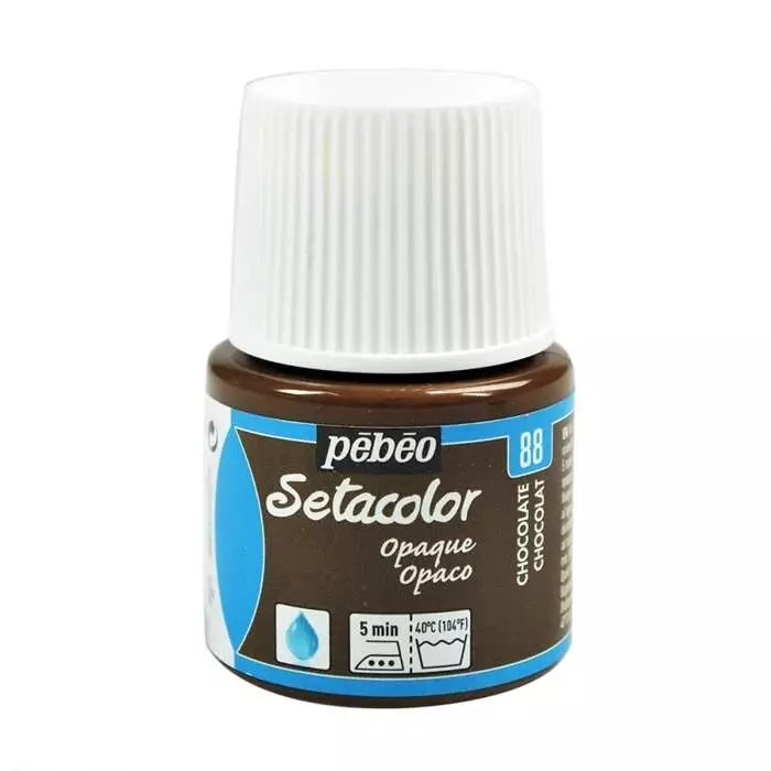 Pebeo Setacolor Opaque Fabric Paint 45 ml Chocolate