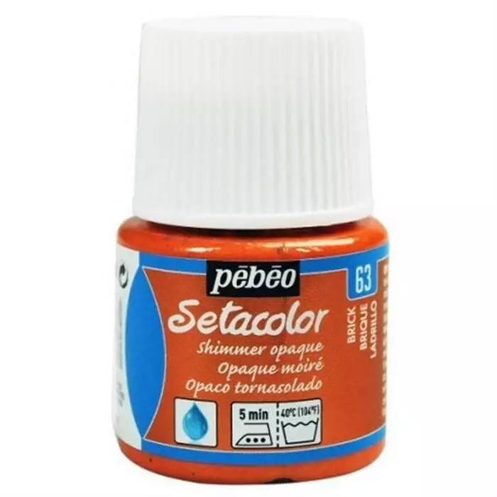 Pebeo Setacolor Opaque Fabric Paint 45 ml YD Brique Moire