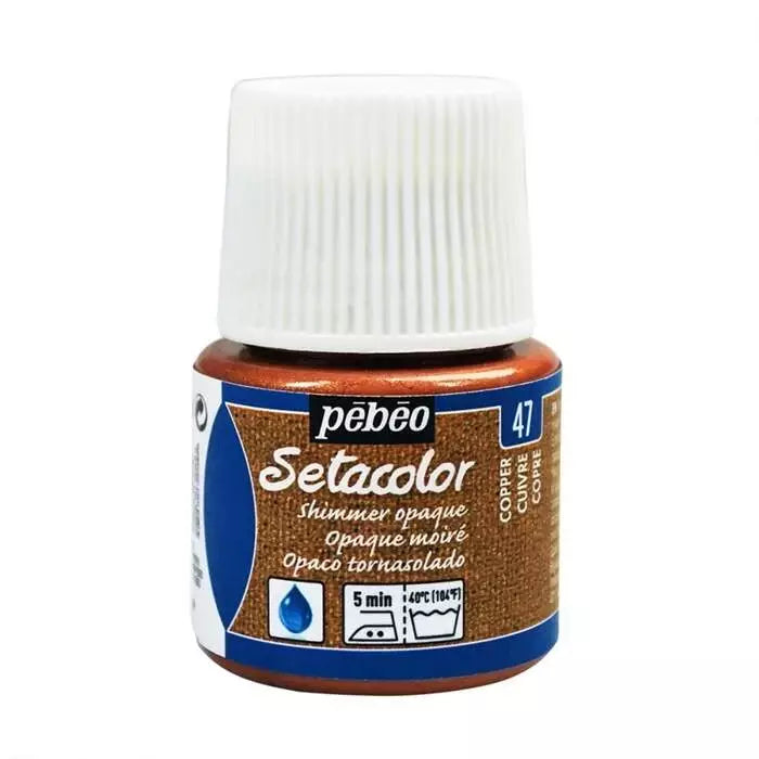 Pebeo Setacolor Opaque Fabric Paint 45 ml YD Cuivre Clair Moire
