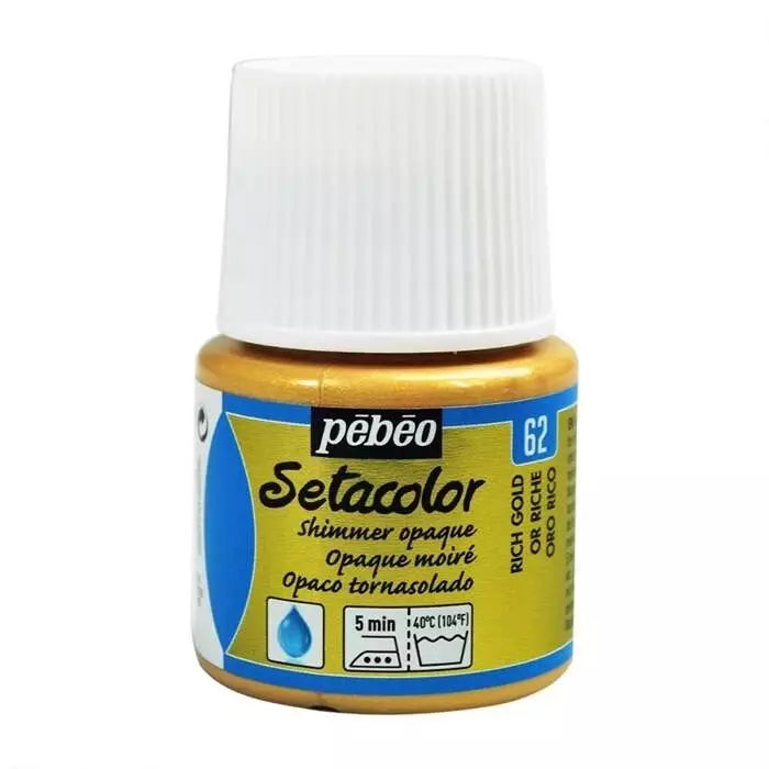 Pebeo Setacolor Opaque Fabric Paint 45 ml YD Rich Gold