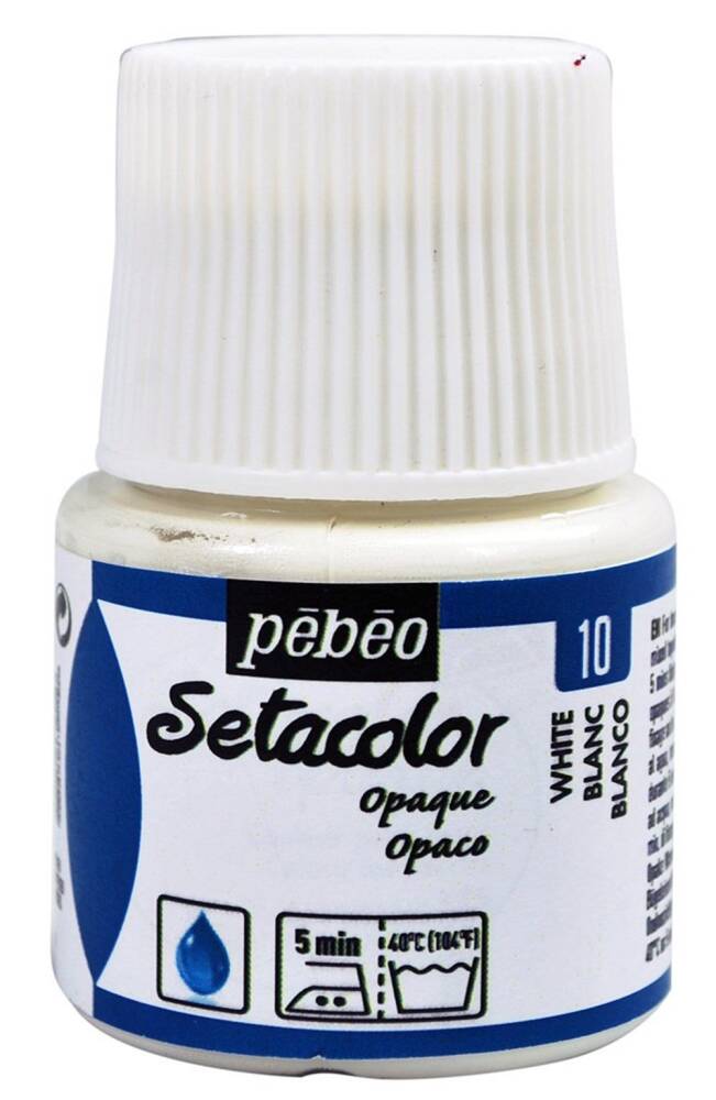 Pebeo Setacolor Opak Kumaş Boyası Opak 45 ml Blanc Titane