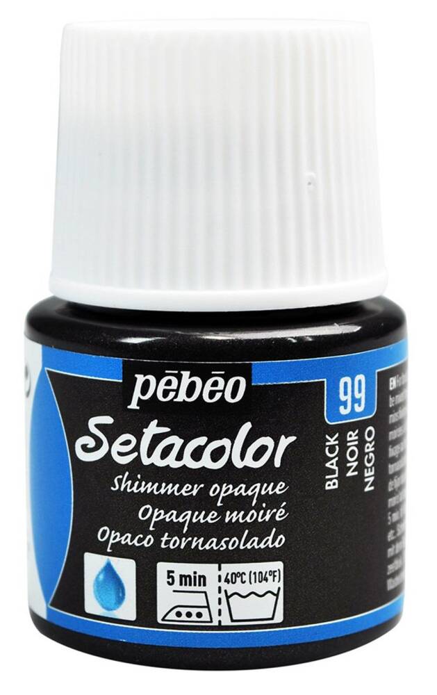 Pebeo Setacolor Opaque Fabric Paint Opaque 45 ml YD Black