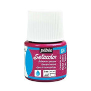 Pebeo Setacolor Opaque Fabric Paint Shimmer 45 ml Rouge D'Orient Moire