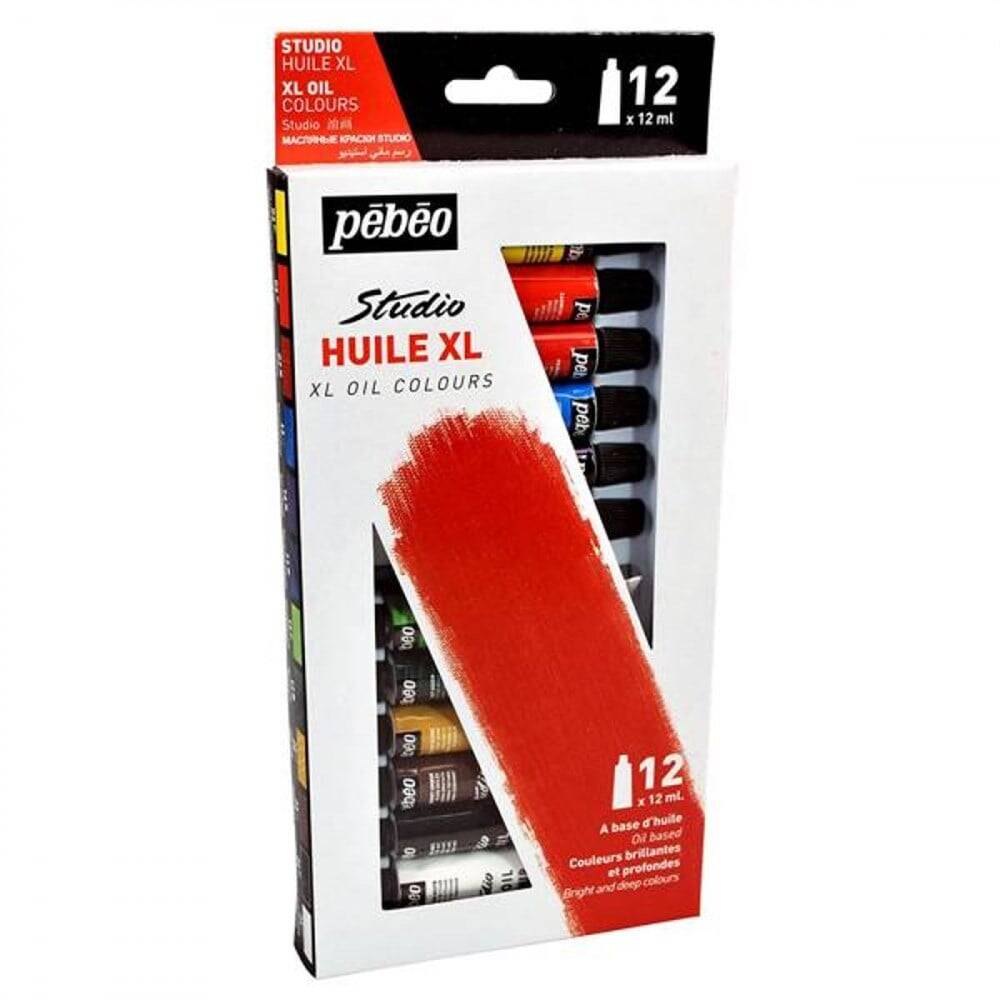 Pebeo Studio Xl Oil Paint Set 12x12ml