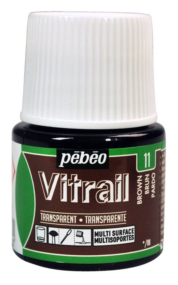 Pebeo Vitrail Glass Paint 45 ml 11 Brown