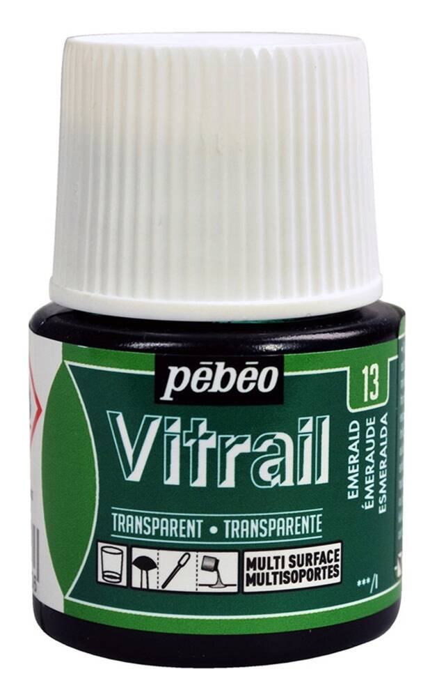Pebeo Vitrail Glass Paint 45 ml 13 Emerald