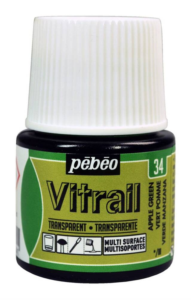 Pebeo Vitrail Glass Paint 45 ml 34 Apple Green