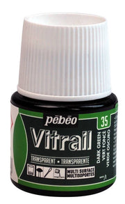 Pebeo Vitrail Glass Paint 45 ml 35 Dark Green