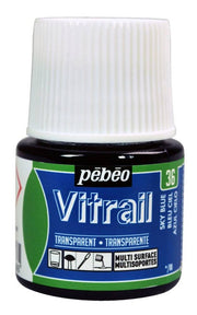 Pebeo Vitrail Cam Boyası 45 ml 36 Light Blue