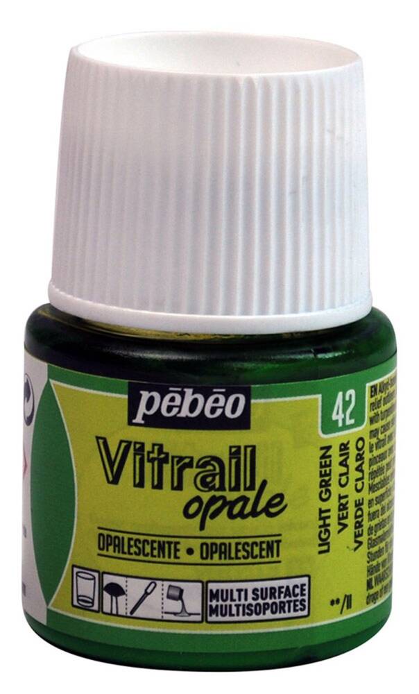 Pebeo Vitrail Glass Paint 45 ml 42 Opaque (Covering) Light Green