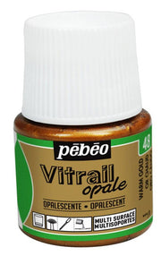Pebeo Vitrail Cam Boyası 45 ml 48 Opak (Örtücü) Warm Gold