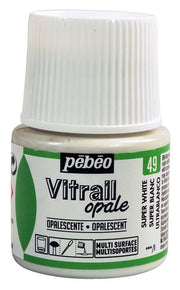 Pebeo Vitrail Glass Paint 45 ml 49 Opaque (Opaque) Super White