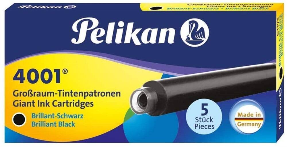 Pelikan Dolmakalem Kartuşu 4001 Siyah Uzun 5'li