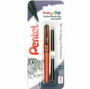 Pentel Arts Pocket Brush Pocket Brush Pen Orange