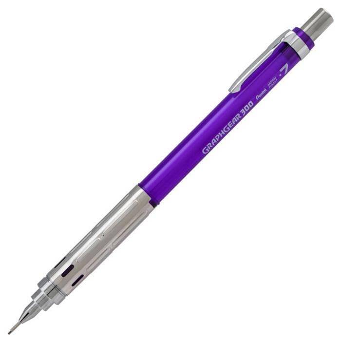 Pentel Graphgear 300 Versatil Teknik Çizim ve Yazı Kalemi 0.7 mm Mor