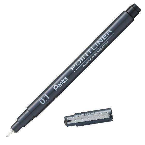 Pentel Pointliner Technical Drawing Pen 0.1 mm S20P-1A