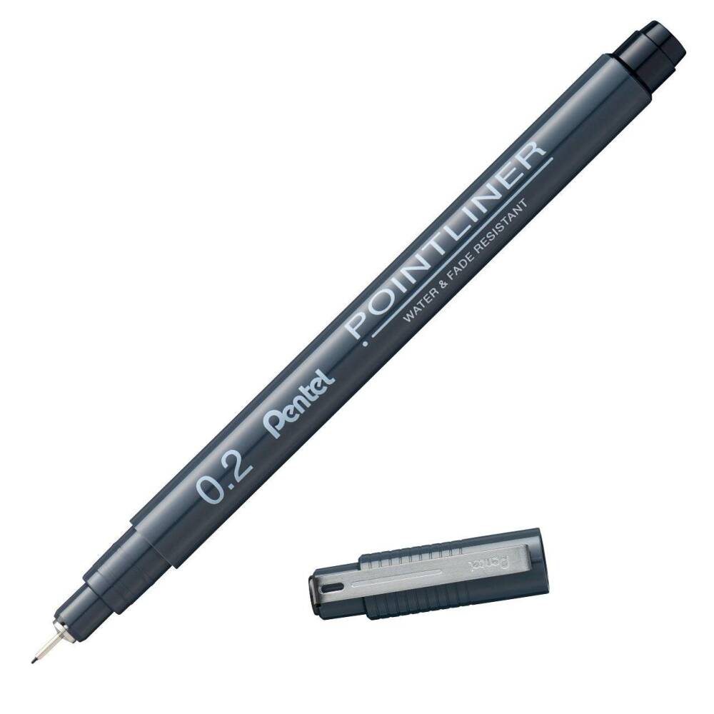 Pentel Pointliner Technical Drawing Pen 0.2 mm S20P-2A