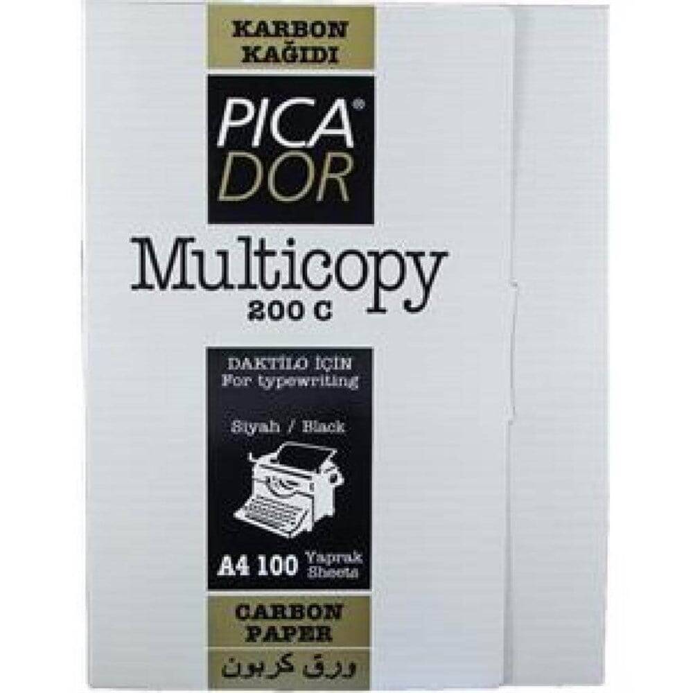 Picador Carbon Paper A4 200 C Back Black