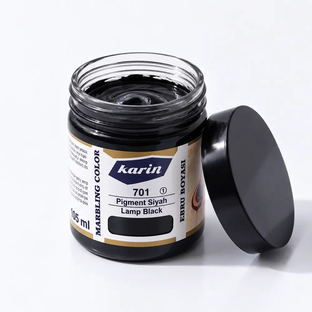 Karin Marbling Paint 701 Pigment Black 105 ml