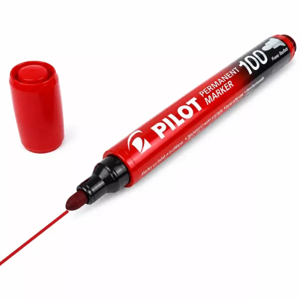 Pilot Permanent Marker Kalem Kırmızı Fine Uç