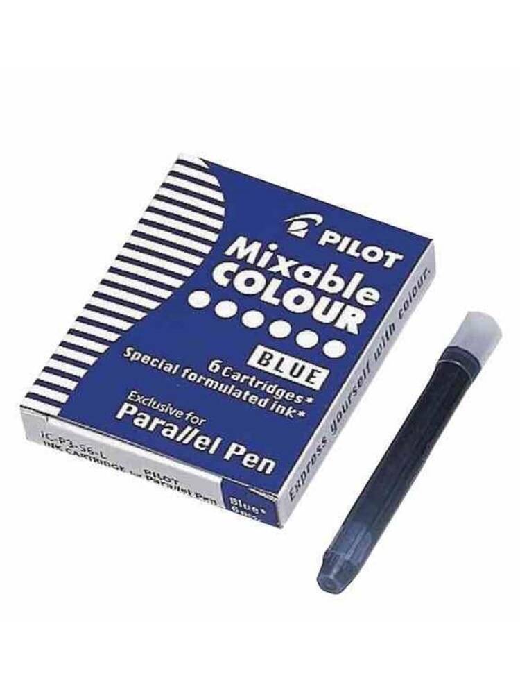Pilot Parallel Pen Orjinal Kartuş Mavi-Siyah 6 Adet