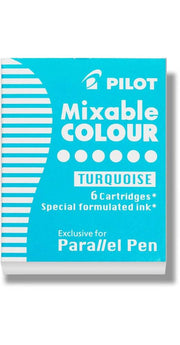 Pilot Parallel Pen Original Cartridge Turquoise 6 Pieces