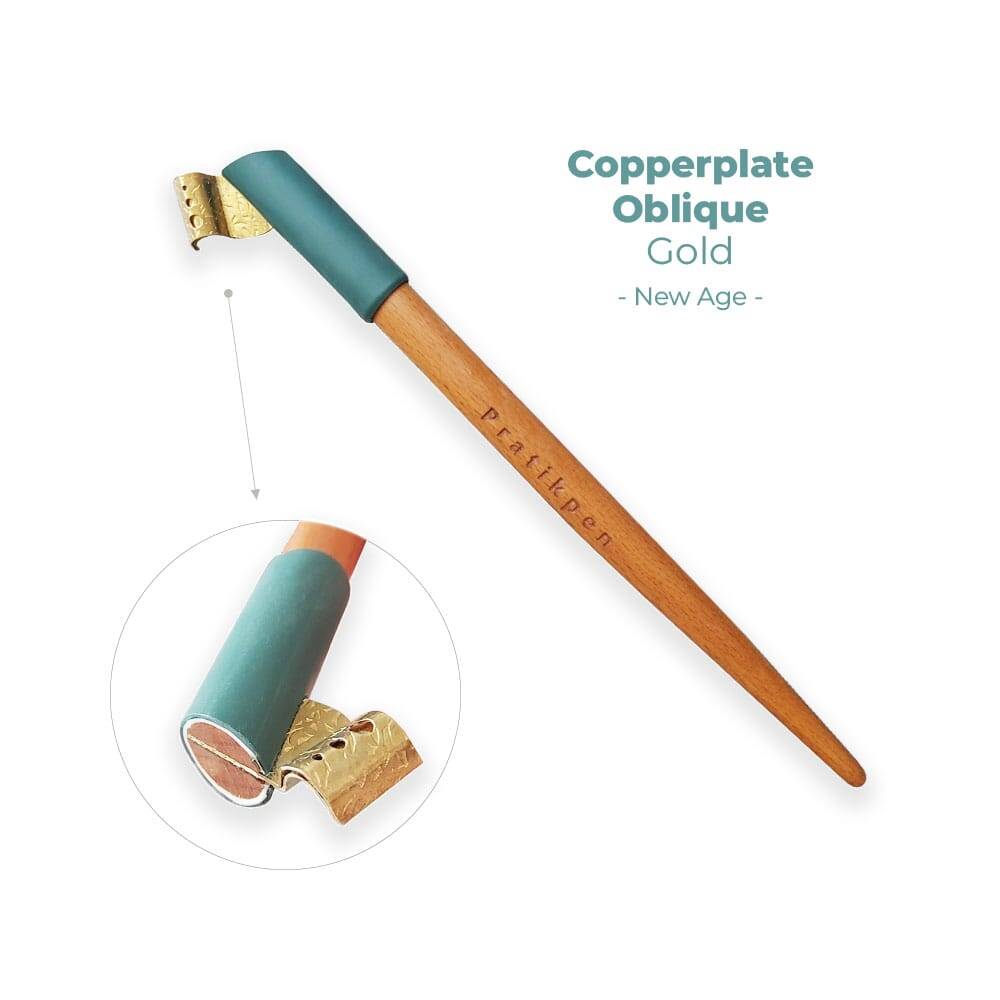 Pratikpen Copperplate Oblique New Age Gold