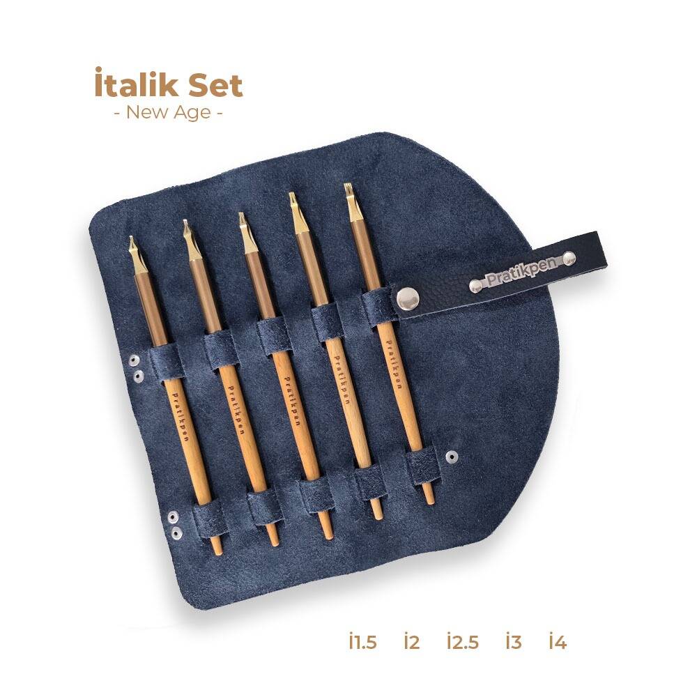Pratikpen Italic Calligraphy Pen Set New Age 5-Piece
