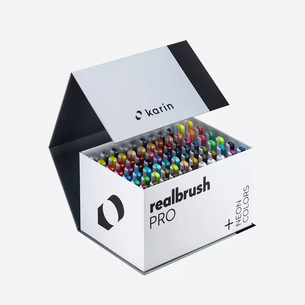 Realbrush PRO Set 72 Basic Colors + 3 Blender