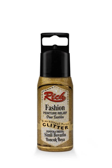 Rich Dimensional Bead Paint Glitter Gold 60 cc