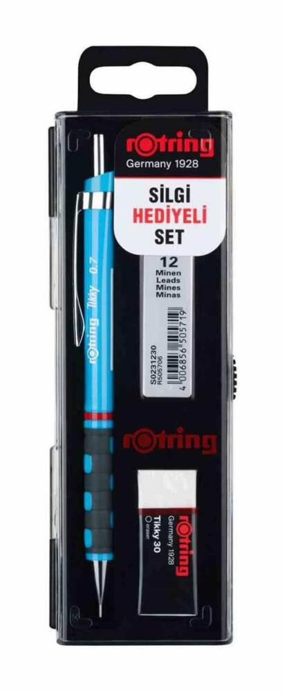 Rotring Tikky Versatil Okul Seti 0,7 mm Açık Mavi