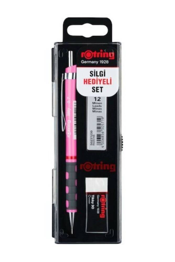 Rotring Tikky Versatil Okul Seti 0,7 mm Neon Pembe