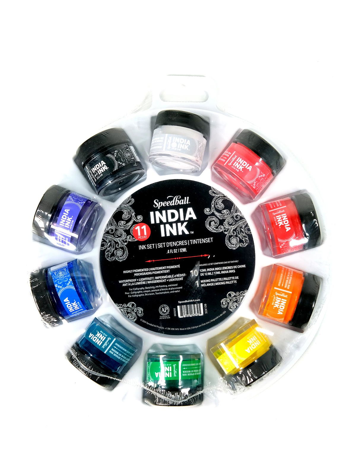Speedball Çini Mürekkebi Seti 12 ml x 10