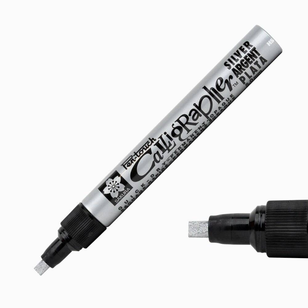Sakura Pen Touch Calligraphy Pen 5.0mm - Silver