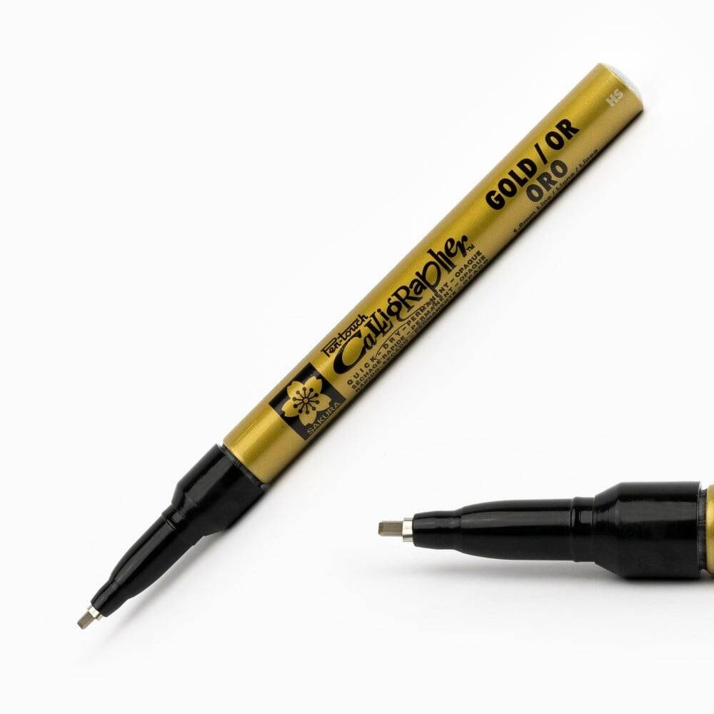 Sakura Pen Touch Calligraphy Pen Fine 1.8mm Gold