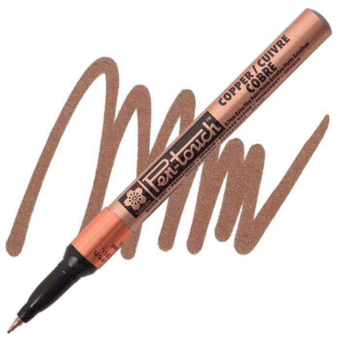 Sakura Pen Touch Kaligrafi Kalemi Extra Fine 0,7 mm Bakır