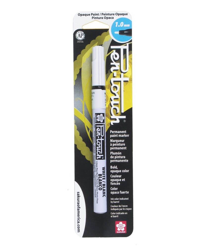Sakura Pen-Touch Permanent Marker Fine 1.0mm White