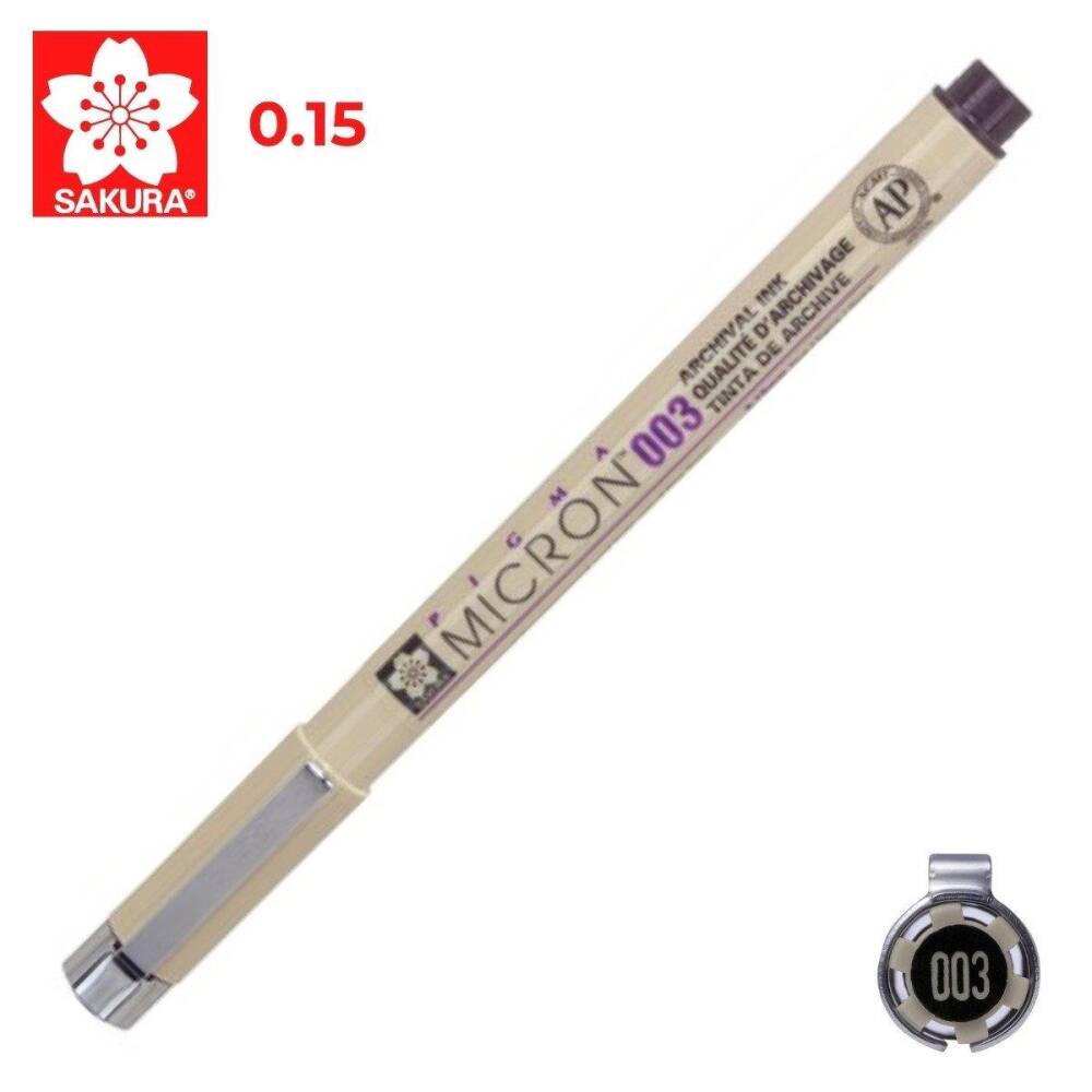 Sakura Pigma Micron 003 Çizim Kalemi Siyah 0.15 mm