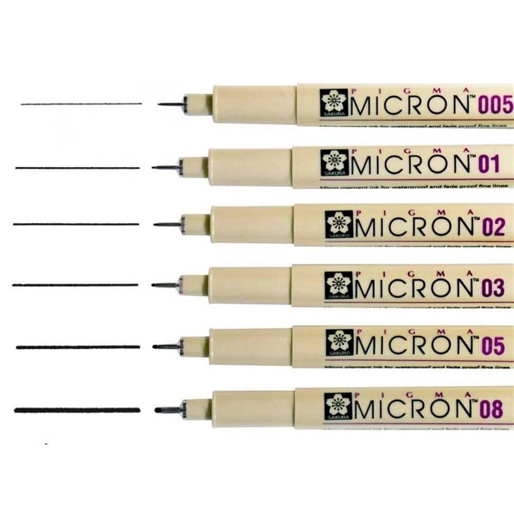 Sakura Pigma Micron 08 Çizim Kalemi Siyah 0.50 mm